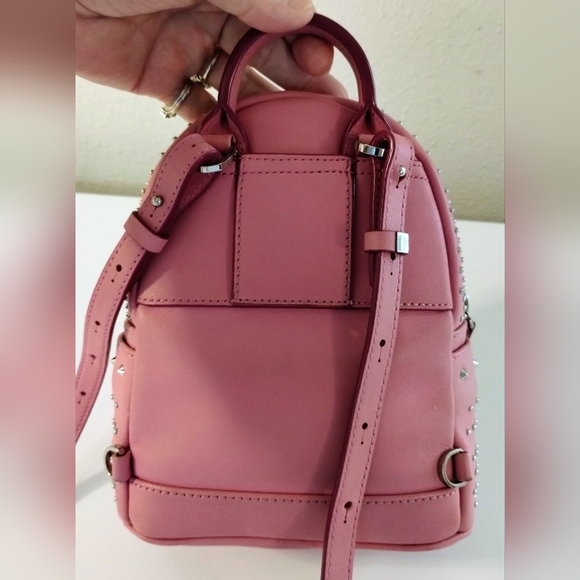 MCM Micro Mini Backpack Studded Pink - Picture 10 of 13